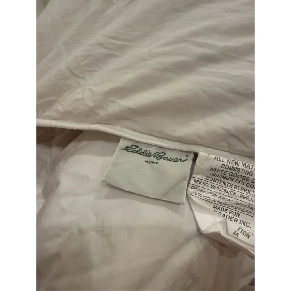 Eddie Bauer Goose Down Queen Baffle Duvet Blanket